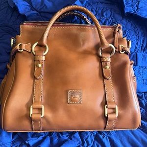 Dooney and Bourke Florentine Satchel in Natural small